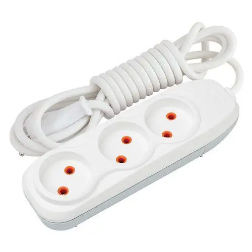 Подовжувач тримісний Nilson 2х1 мм2 без заземлення 7 м (43130007)