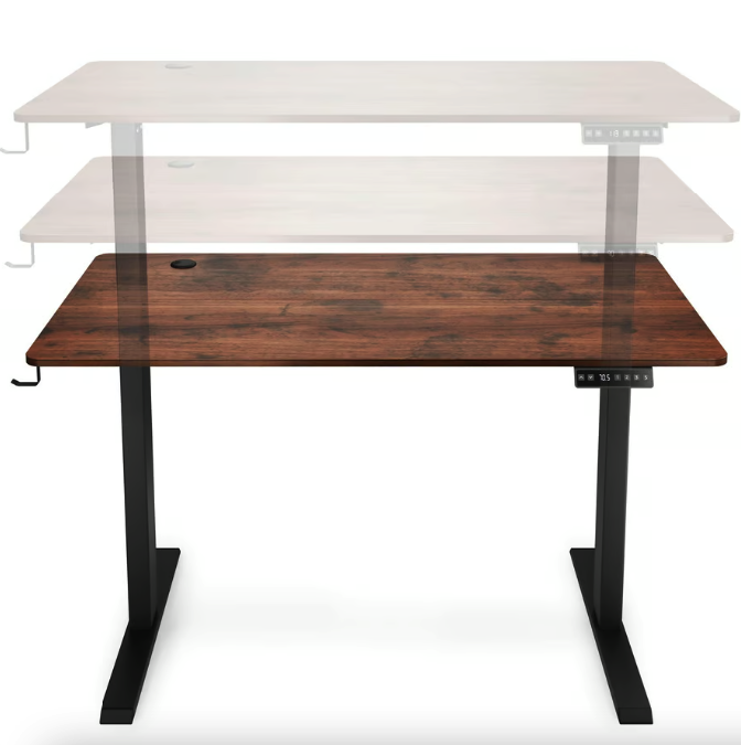 Компьютерный стол с электрорегулируемой высотой Di Volio Amone Коричневый (4401) - фото 4