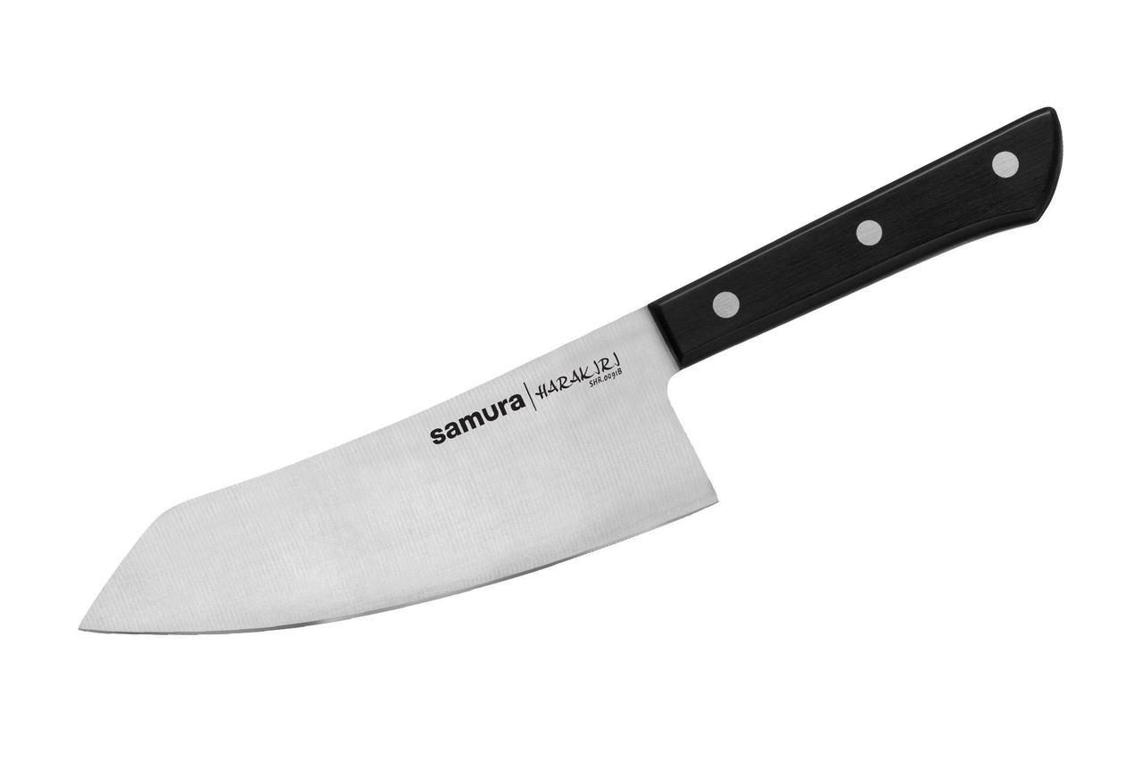 Кухонный нож Hakata Samura Harakiri 58 HRC AUS-8 нержавеющая сталь 171 мм Черный (2463733629) Кухонный нож Hakata Samura Harakiri 58 HRC AUS-8 нержавеющая сталь 171 мм Черный (2463733629)