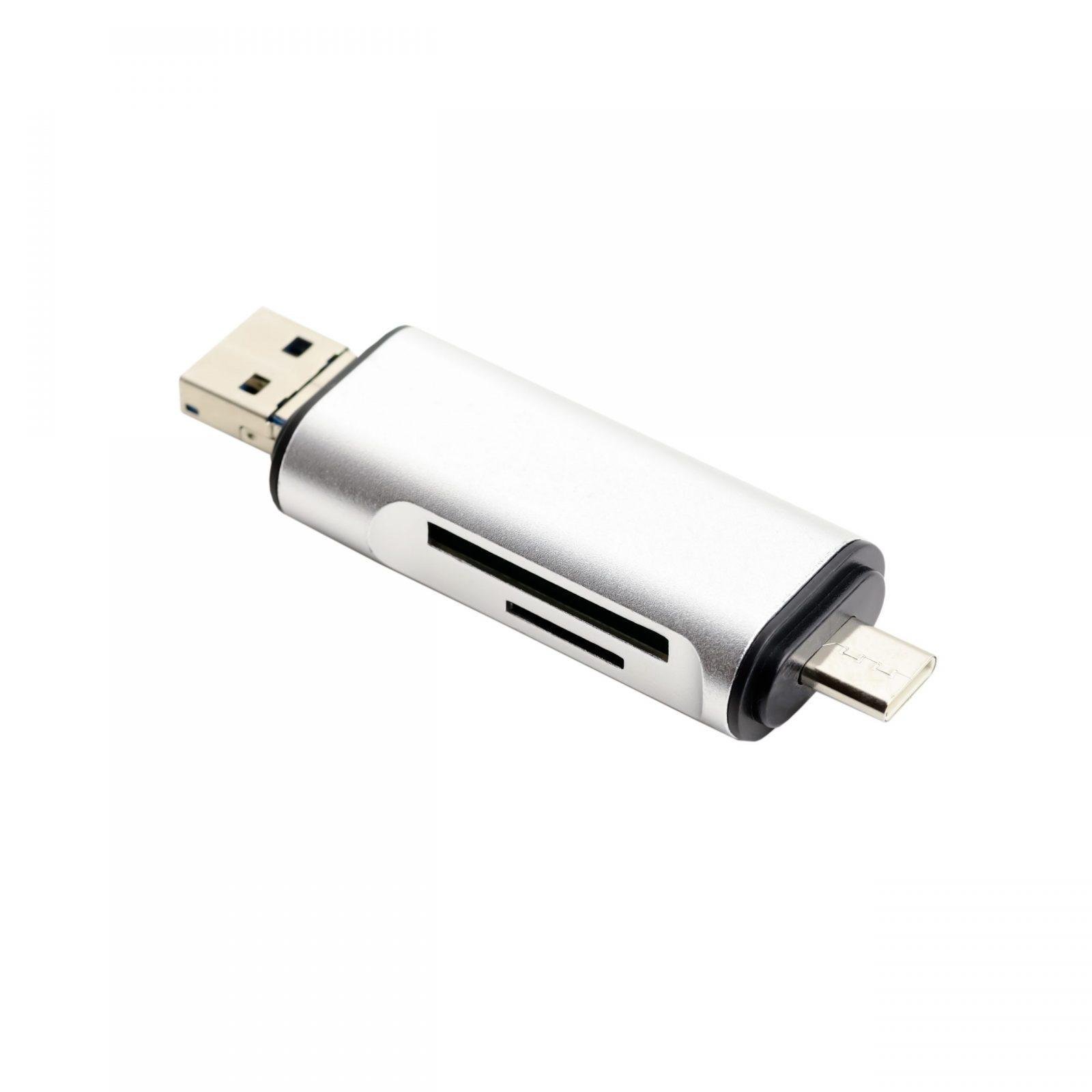 Хаб USB XOKO AC 440 Type C USB 3,0 MicroUSB/SD Card Reader