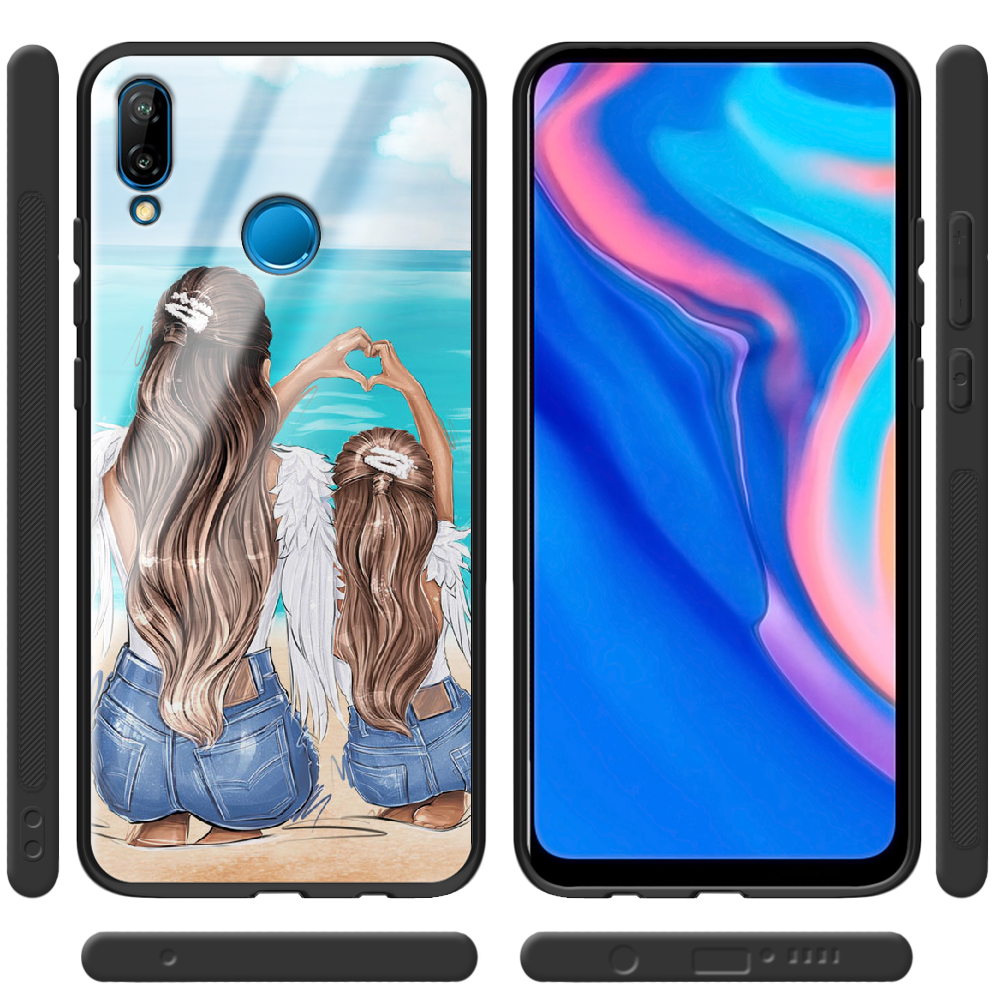 Чехол Boxface Huawei P20 Lite Family Vacation Черный силикон со стеклом (33127-up2380-37726) - фото 2