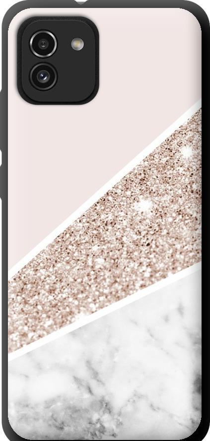 Чехол на Samsung Galaxy A03 A035F Пастельный мрамор (4342b-2499-42517)