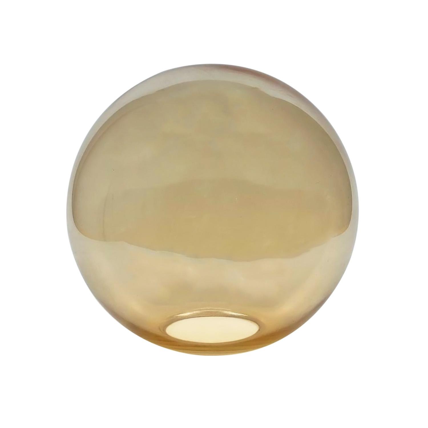 Плафон стеклянный Premium Bubble шар 200 мм Бронза - фото 3 Плафон стеклянный Premium Bubble шар 200 мм Бронза - фото 3