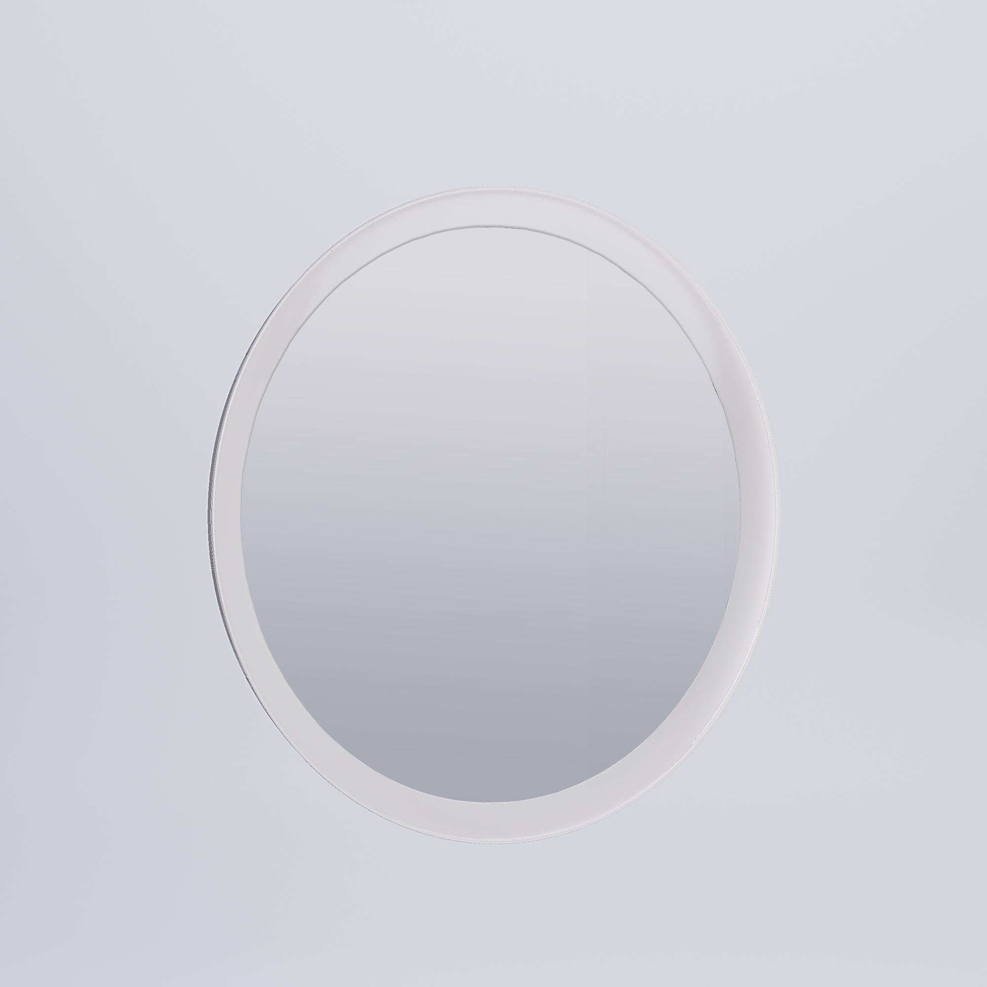 Дзеркало кругле MiroMark Фемелі поліуретан Білий (FM-82-WB/BL)
