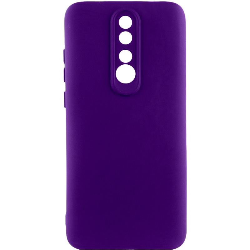 Противоударный чехол TPU GETMAN Liquid Silk Full Camera для Xiaomi Redmi 8 Фиолетовый / Ultra Violet