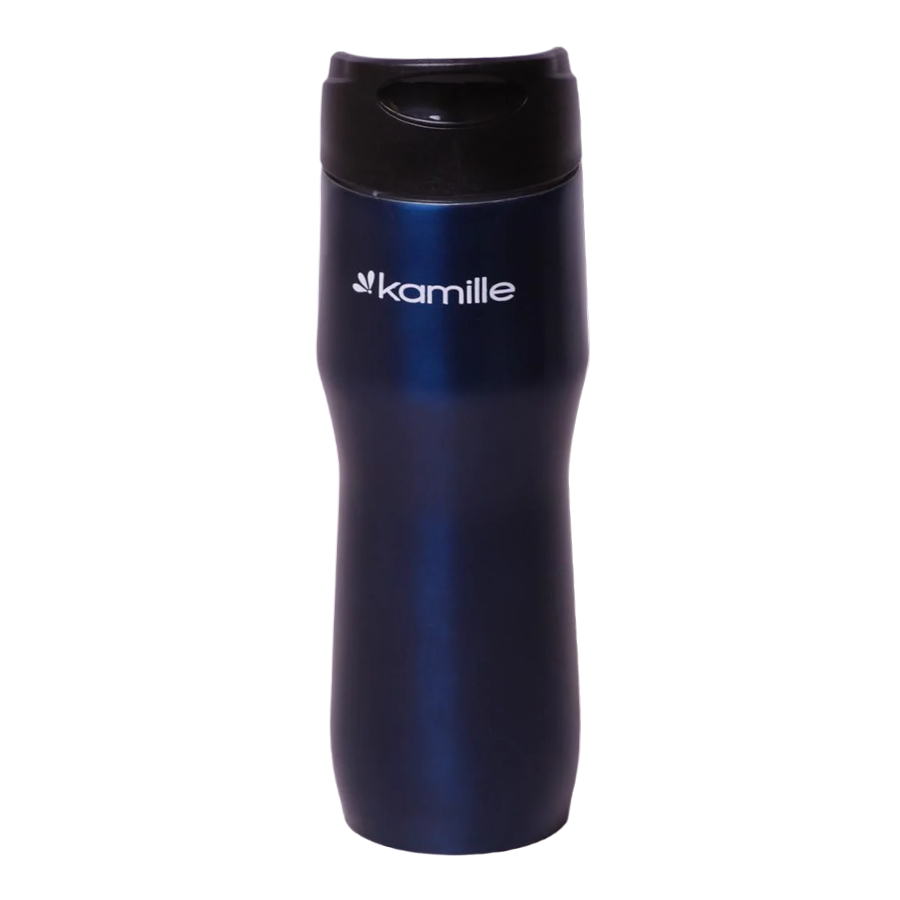 Термокружка Kamille из нержавеющей стали 450 мл Синий (14897003)