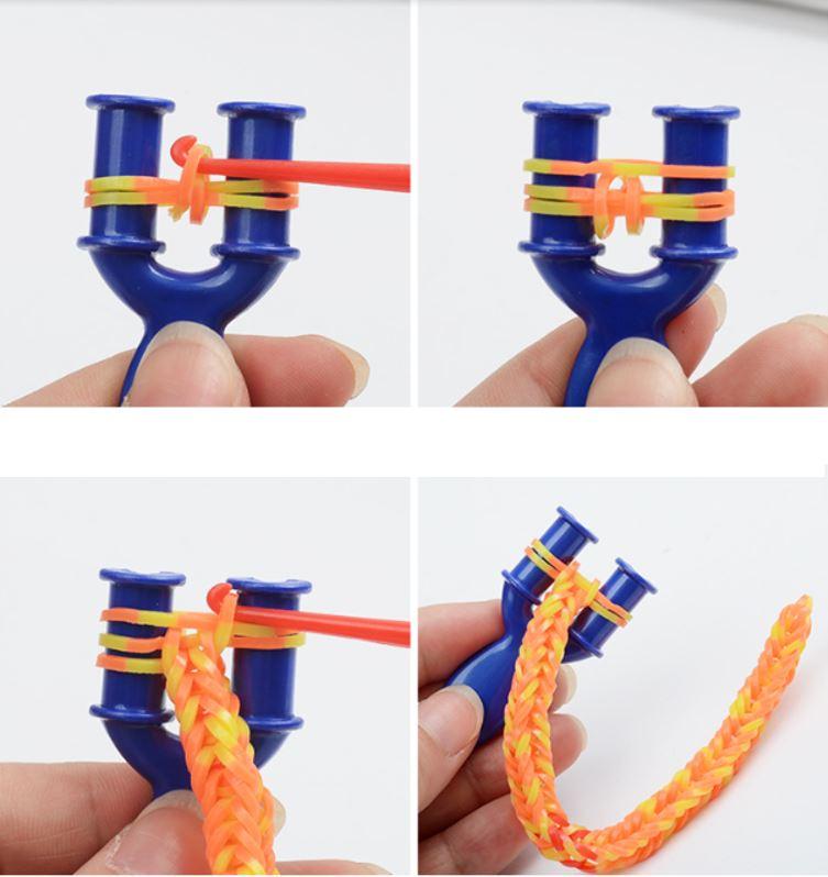 Набор для плетения браслетов с аксессуарами Xin Runyang 2500 резинок Разноцветный (М1900218) - фото 4 Набор для плетения браслетов с аксессуарами Xin Runyang 2500 резинок Разноцветный (М1900218) - фото 4