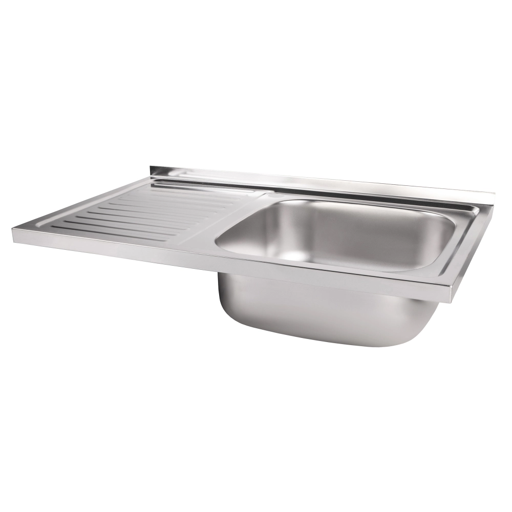 Мойка кухонная Lidz 5080-R из нержавеющей стали прямоугольная накладная 0,8 мм Satin (LIDZ5080RSAT08)