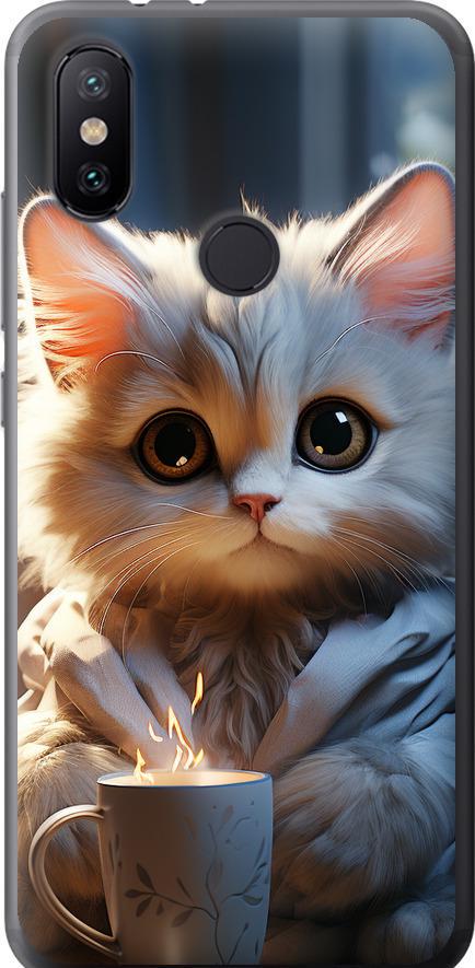 Чохол на Xiaomi Mi A2 Білий кіт (5646u-1481-42517)