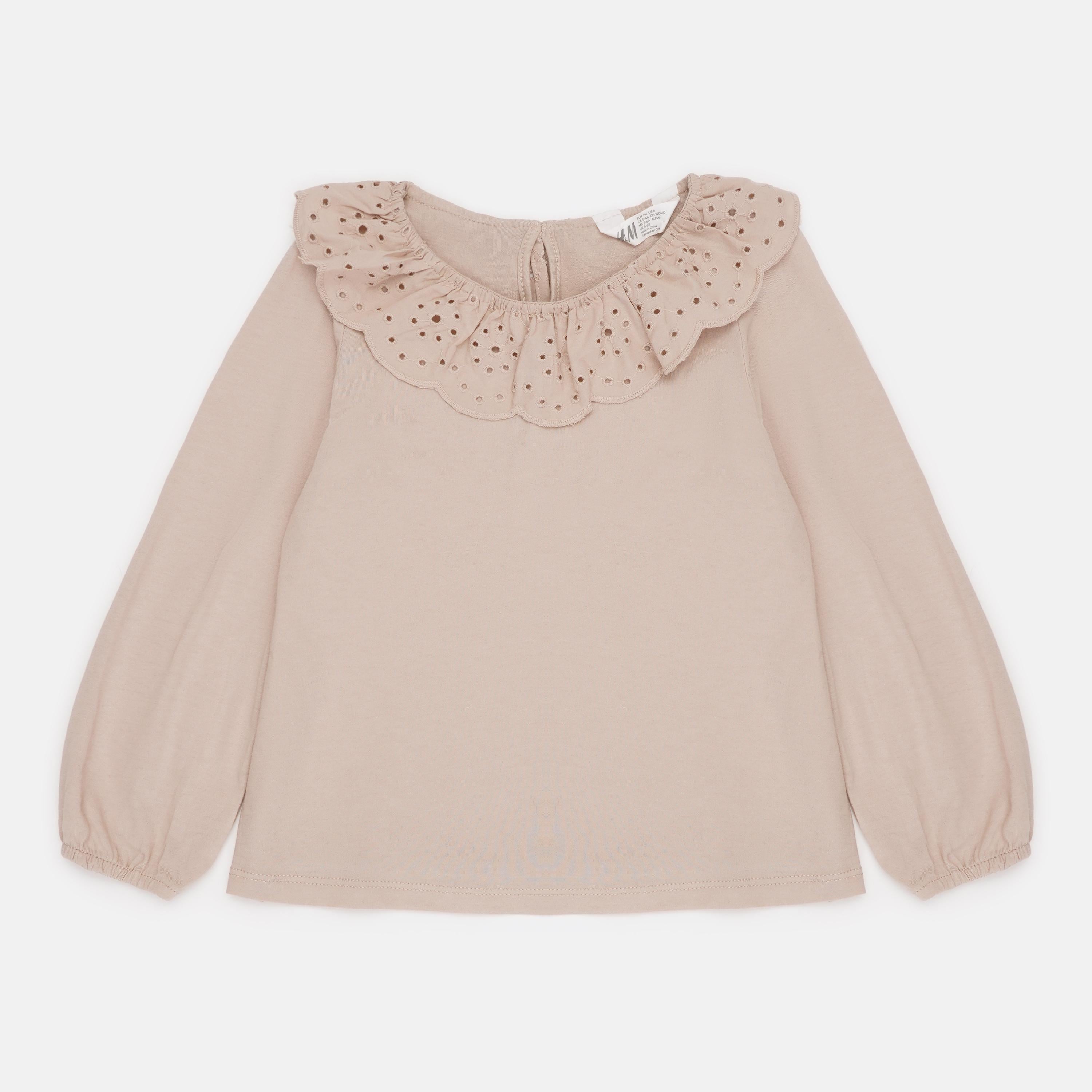 Блуза H&M 116 см Темно-бежевий (Х1511021577)