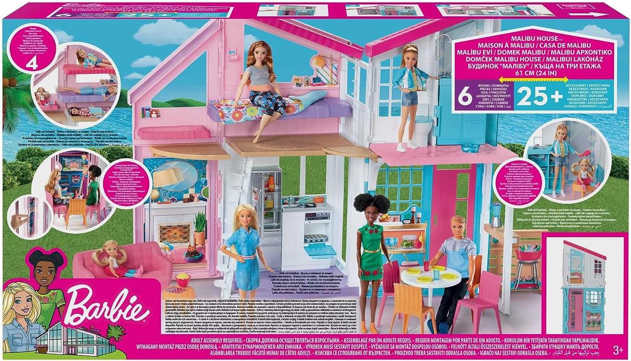 Кукольный домик Mattel Barbie Домик в Малибу (FXG57)