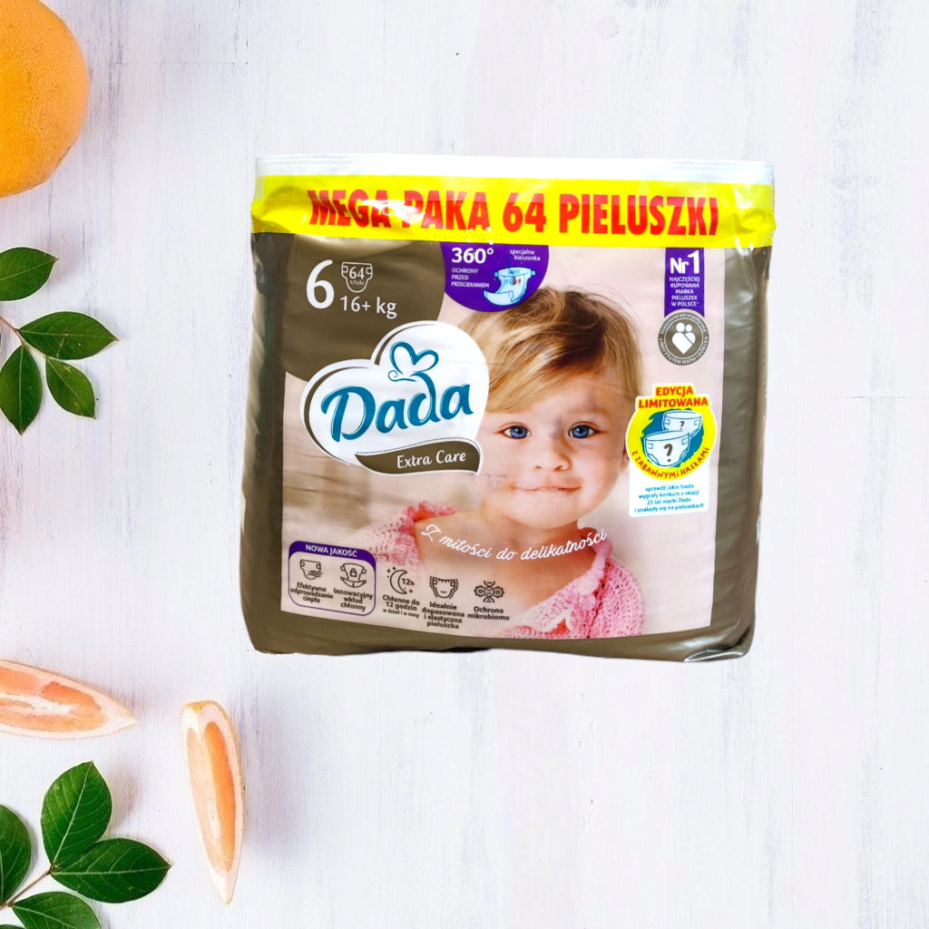 Підгузки Dada Extra Care Mega Paka 6 16+ кг 64 шт.