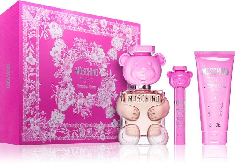 Подарочный набор женский Moschino Toy 2 Bubble Gum фруктовый аромат 100/100/10 мл (8090)
