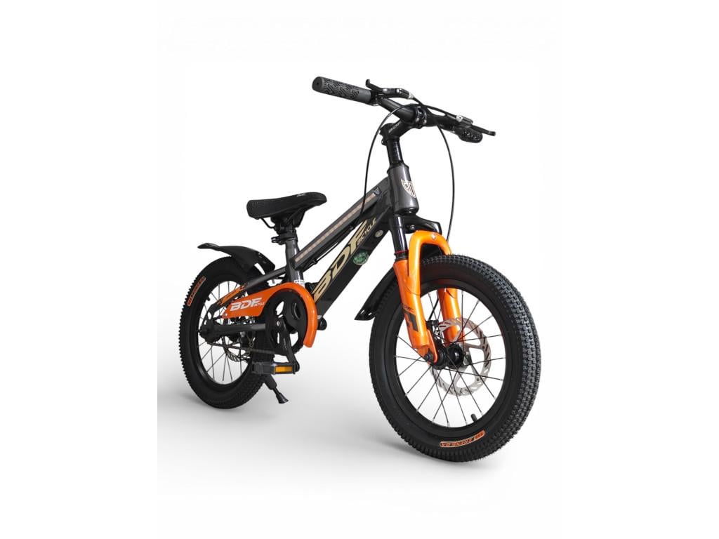 Велосипед горный детский BDF Y1249 с музыкальным модулем Bluetooth USB 16" от 4 лет Оранжевый (Y1249-16r-s)
