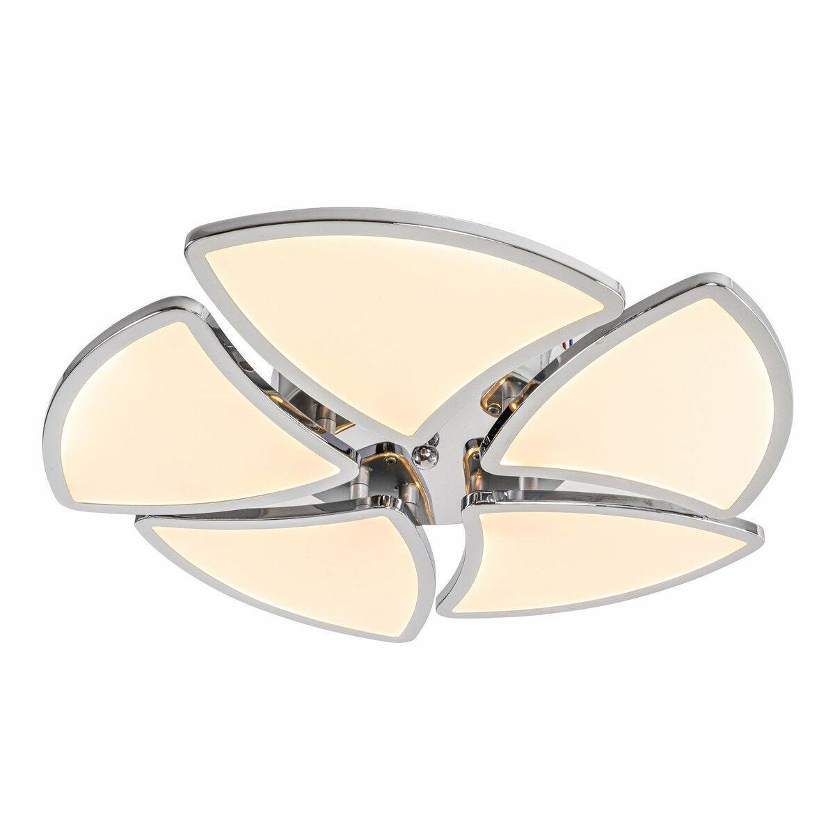 Люстра светодиодная Sirius на пять плафонов 120W 3000-6500К Хром (2901-5)