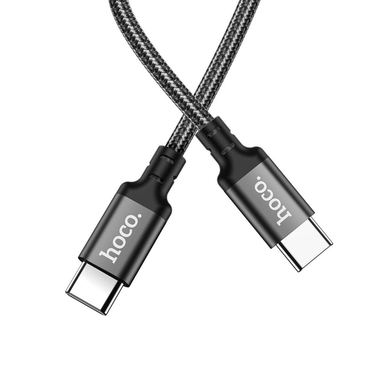 КабельHoco X14 USB Type-C to Type-C 60 Вт 1 м Black (26450459) - фото 2 КабельHoco X14 USB Type-C to Type-C 60 Вт 1 м Black (26450459) - фото 2