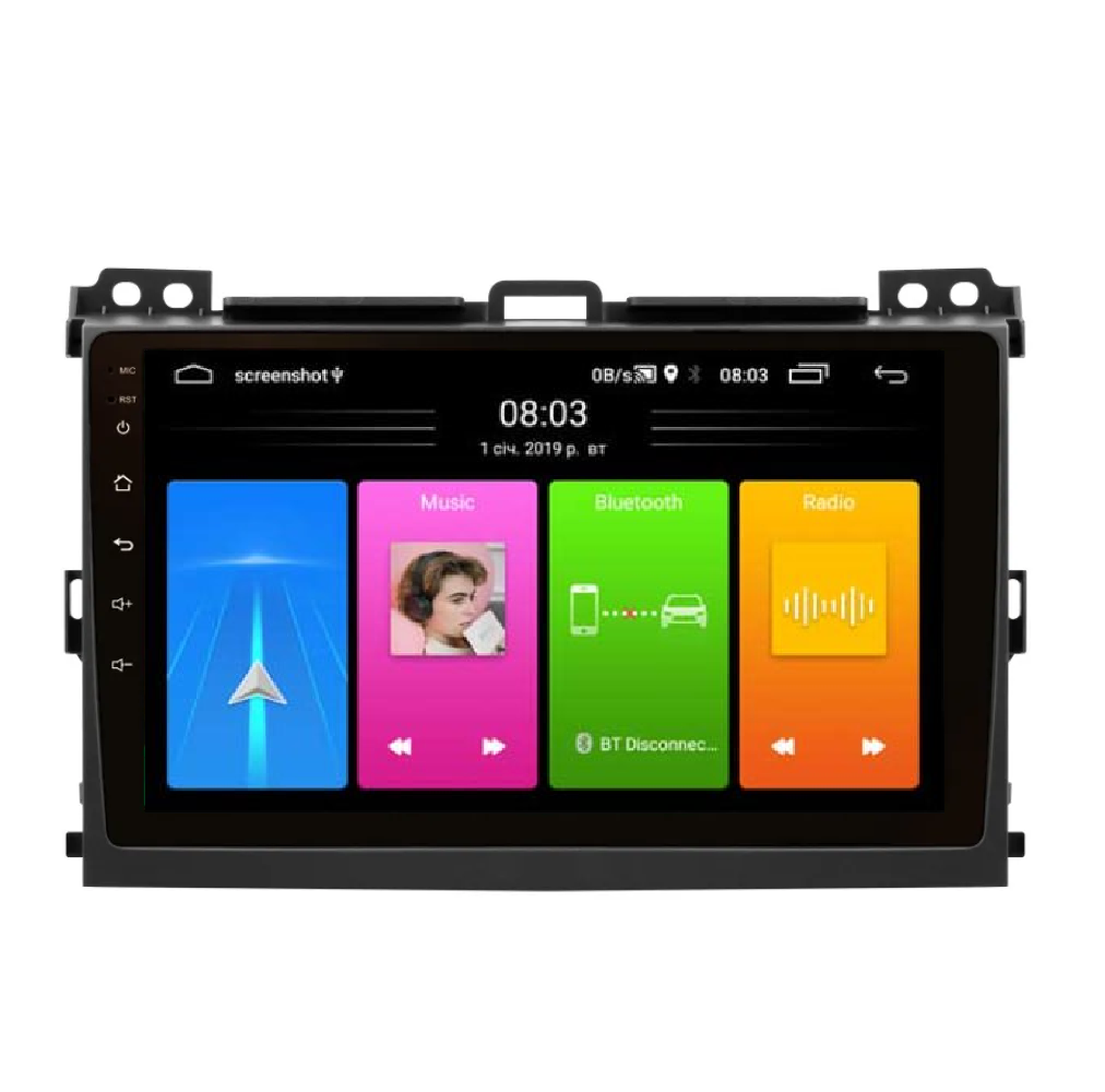 Автомагнитола штатная Nextone 901 для Carplay Toyota Land Cruiser Prado 120 2002-2009 с усилителем 2/32 GB (AR-81821)