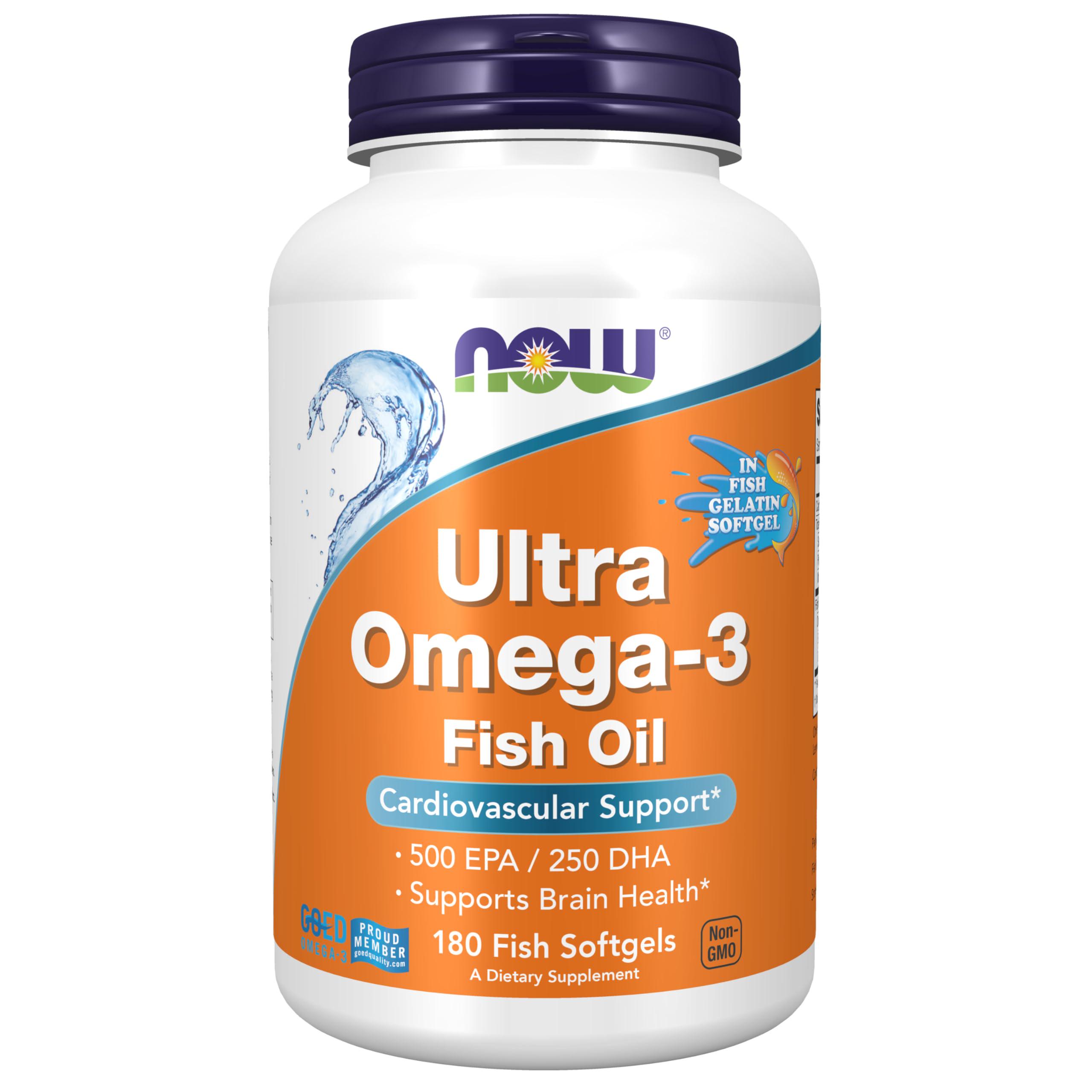 Омега 3 NOW Foods Ultra Omega-3 500 EPA/250 DHA 180 капс. (3047)