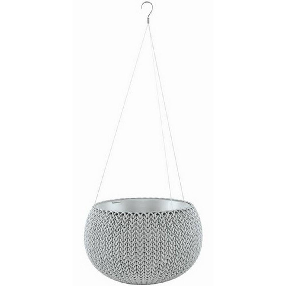Подвесной горшок для цветов Keter Cozy M With Hanging Set Серый (229541) - фото 1 Подвесной горшок для цветов Keter Cozy M With Hanging Set Серый (229541) - фото 1