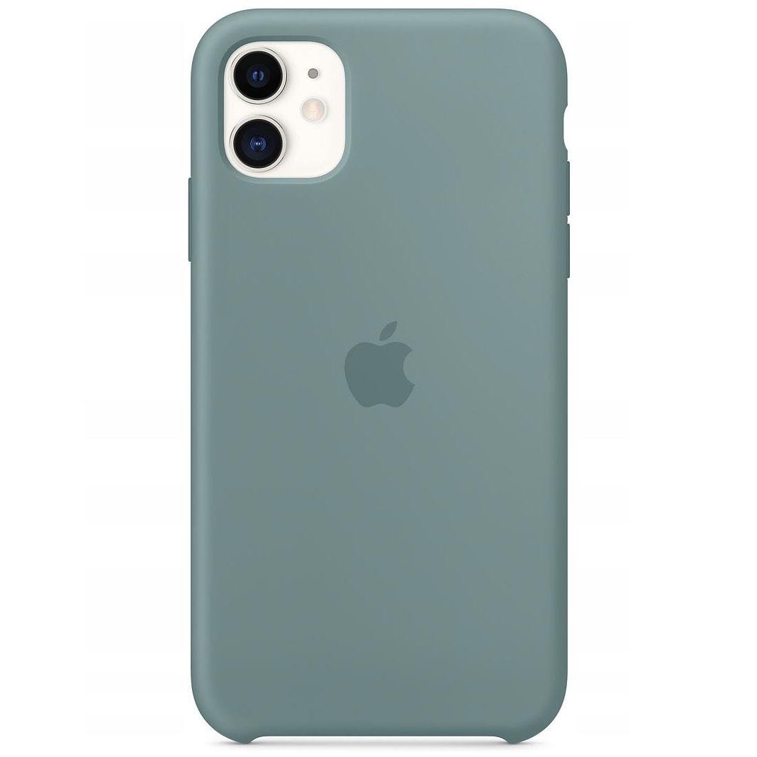 Силиконовый чехол накладка Apple Silicone Case for iPhone 11, Cactus (HC) - фото 1