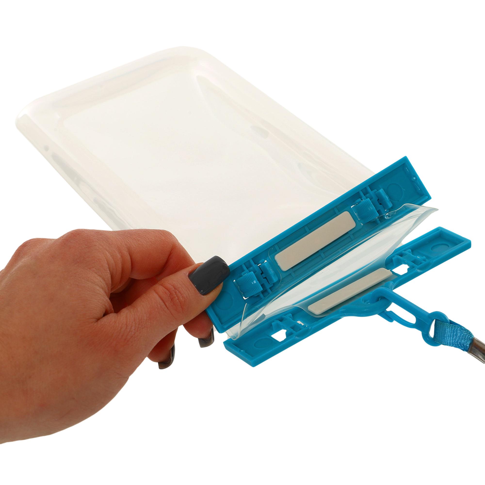 Чохол-гаманець на шию водонепроникний SP-Sport D3850 (TPU, внутрішні розміри-17x9см, синій) - фото 6 Чохол-гаманець на шию водонепроникний SP-Sport D3850 (TPU, внутрішні розміри-17x9см, синій) - фото 6