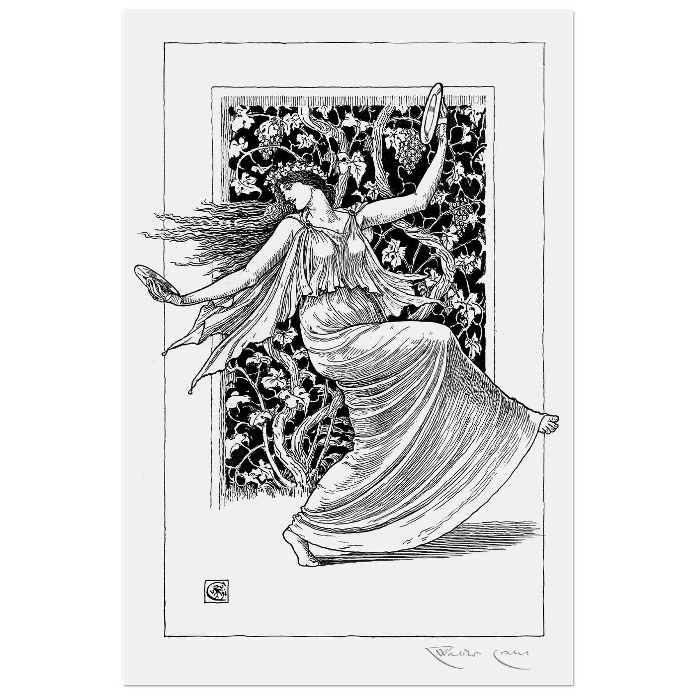 Плакат винтажный Танцующая Нимфа 1895 40x60 см (0250) Плакат винтажный Танцующая Нимфа 1895 40x60 см (0250)