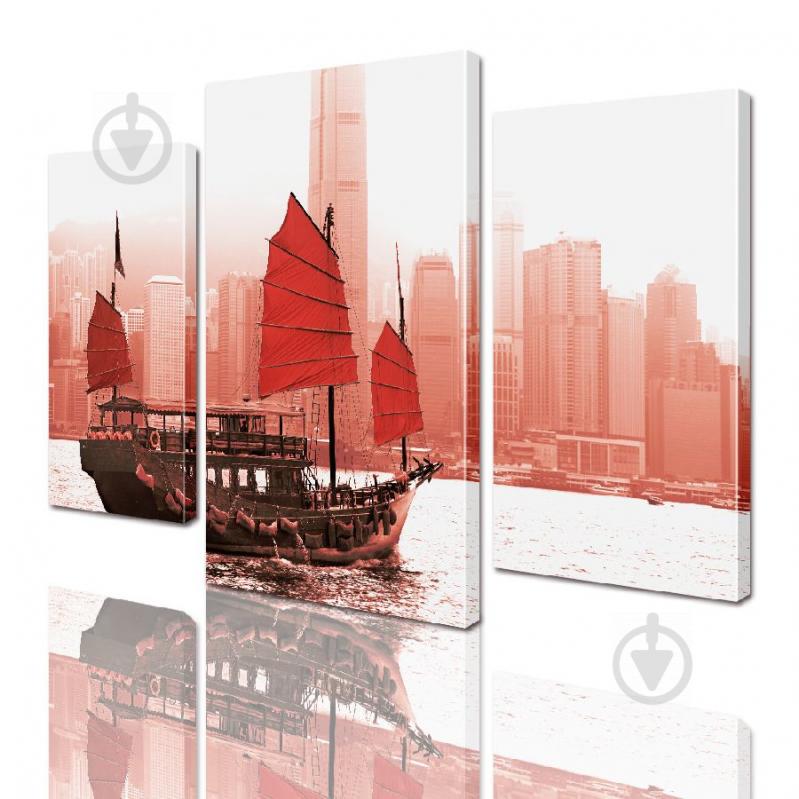 Модульная картина Гонконг ADG0168 размер 95 х 120 см