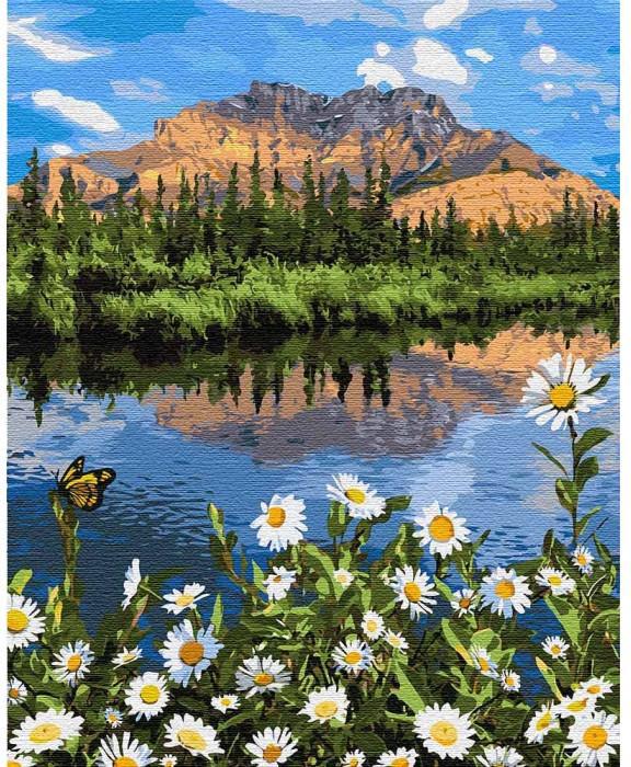 Картина по номерам Идейка Горный пейзаж КНО2833 холст на подрамнике 40x50 см (1503478027)