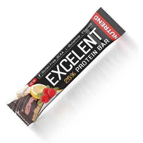 Батончик протеїновий Nutrend Excelent Protein bar 85 г Lemon Curd Raspberry Cranberry in Milk Chocolate