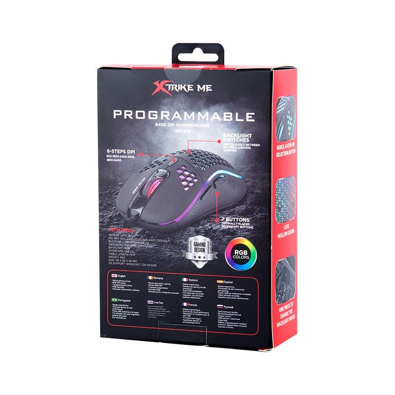 Мишка дротова ігрова Xtrike ME Gaming Backlight GM-512 Чорний (2591769639) - фото 6 Мишка дротова ігрова Xtrike ME Gaming Backlight GM-512 Чорний (2591769639) - фото 6