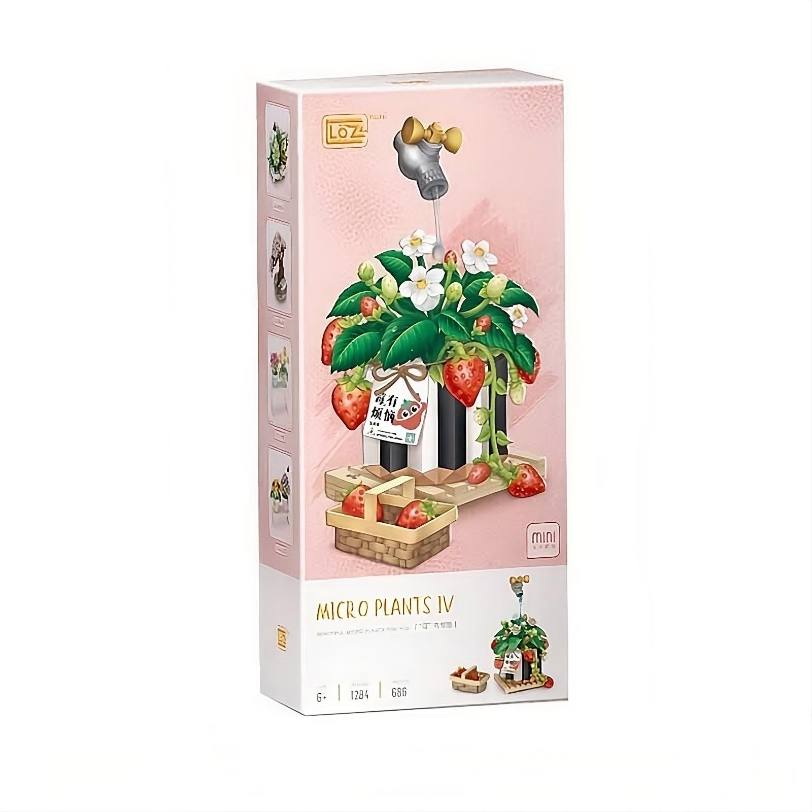 Ігровий конструктор Micro Plants 1284 Полуничний горщик 686 дет. (28585090)