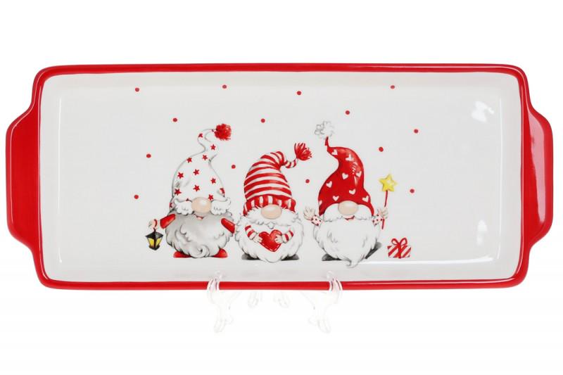 Блюдо DM738 Смешные гномики 30 см