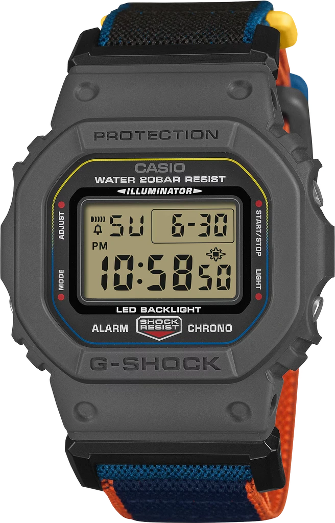 Наручные часы мужские Casio G-Shock DW-5600MNC-8A2ER ударопрочные с водозащитой 200 м и подсветкой (3099589081)