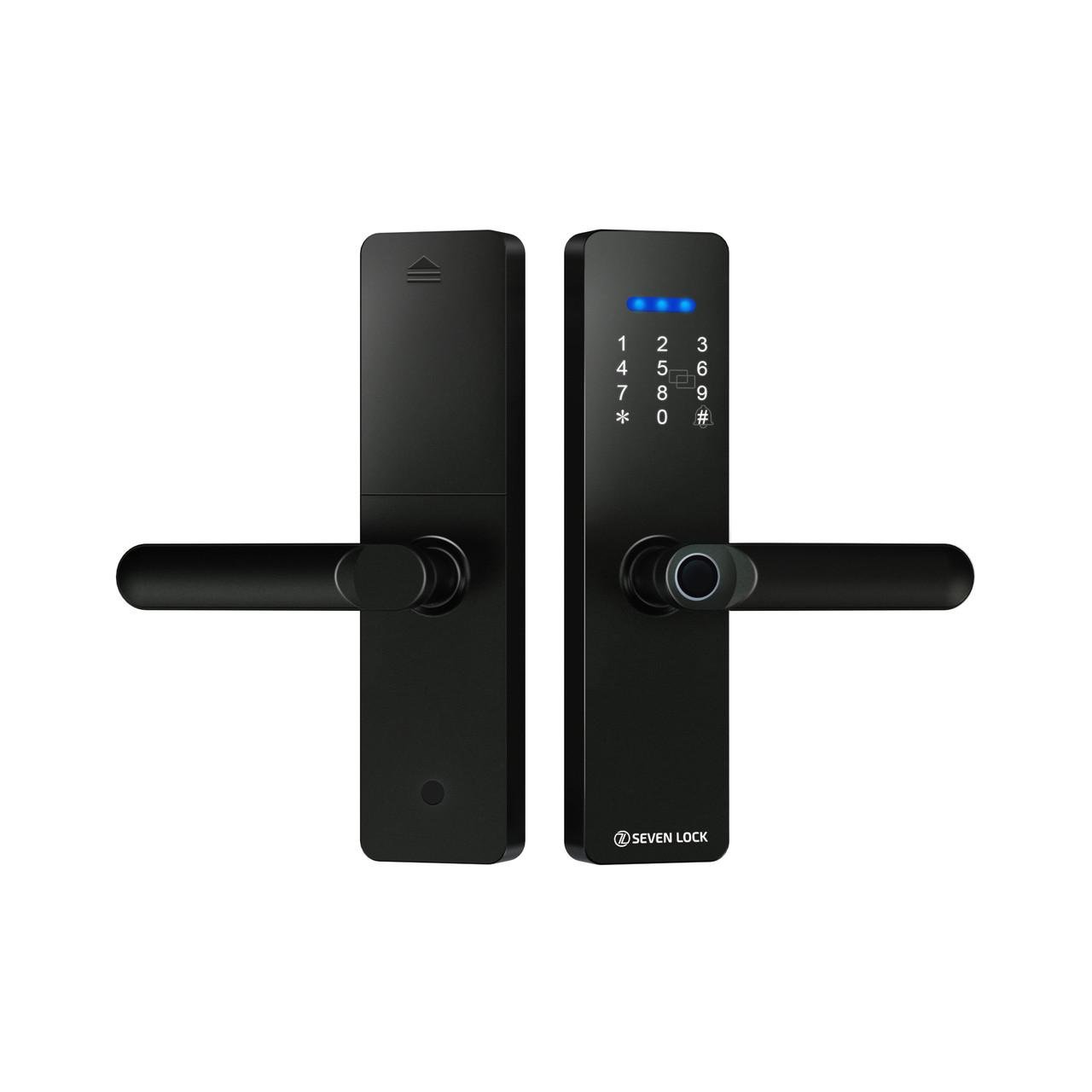 Замок дверний біометричний SEVEN LOCK SL-7740BF Black (SL7740BFb)