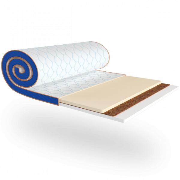 Мини-матрас Sleep&Fly Mini memo kokos 2в1 стрейч 120х190 см