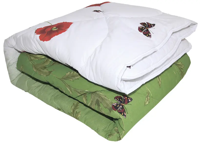 Одеяло закрытое овечья шерсть двуспальное евро 200х220 см (51064)