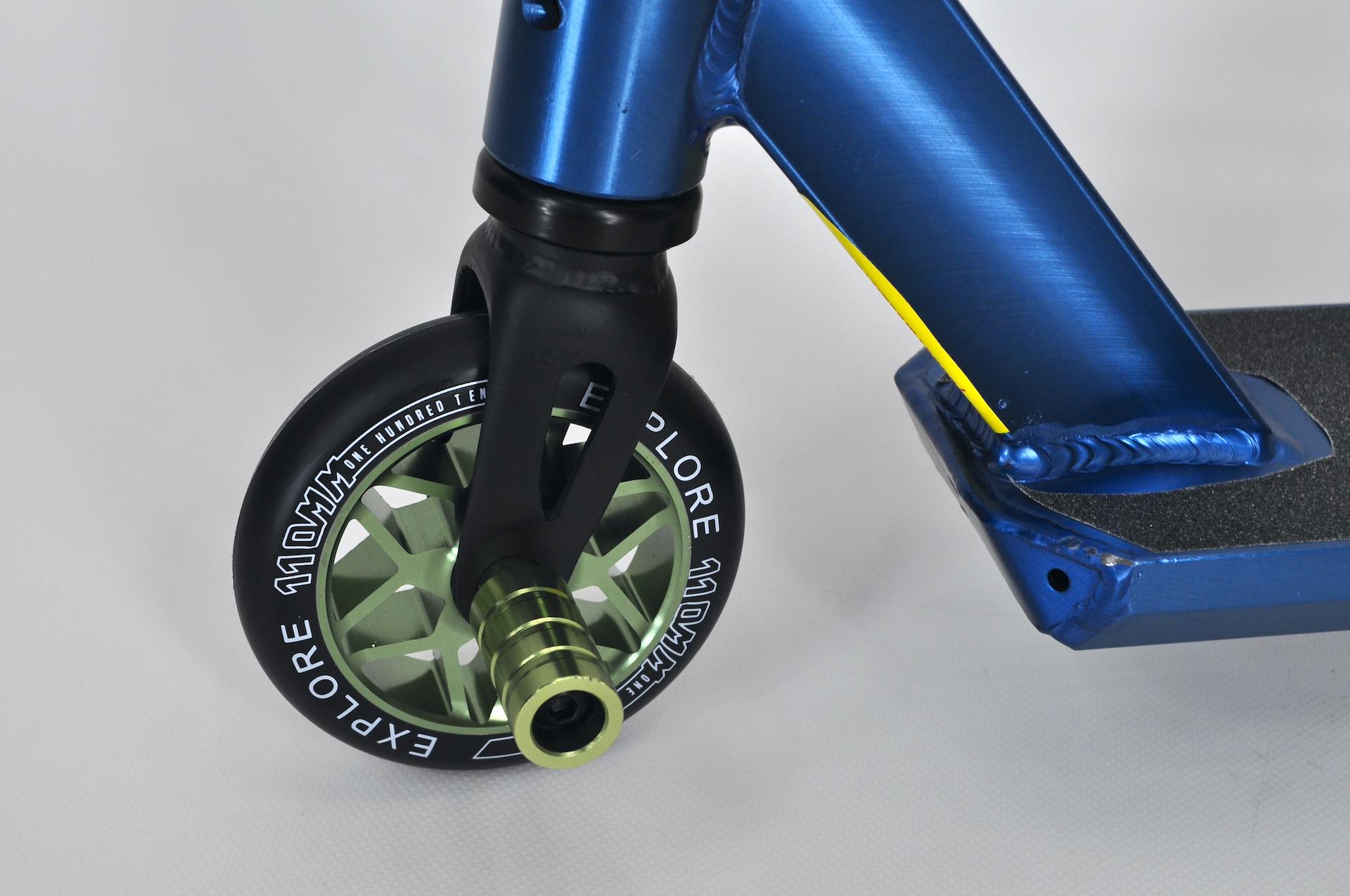 Самокат трюковий Explore Leidart Grand + пега Синій/Зелений - фото 5 Самокат трюковий Explore Leidart Grand + пега Синій/Зелений - фото 5