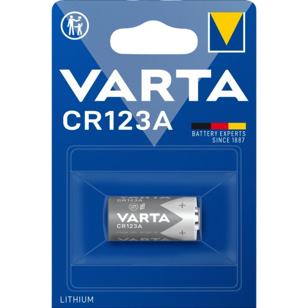 Батарейка литиевая для беспроводных датчиков Varta BLI 1 LITHIUM CR123A 3V Серый (27917839)