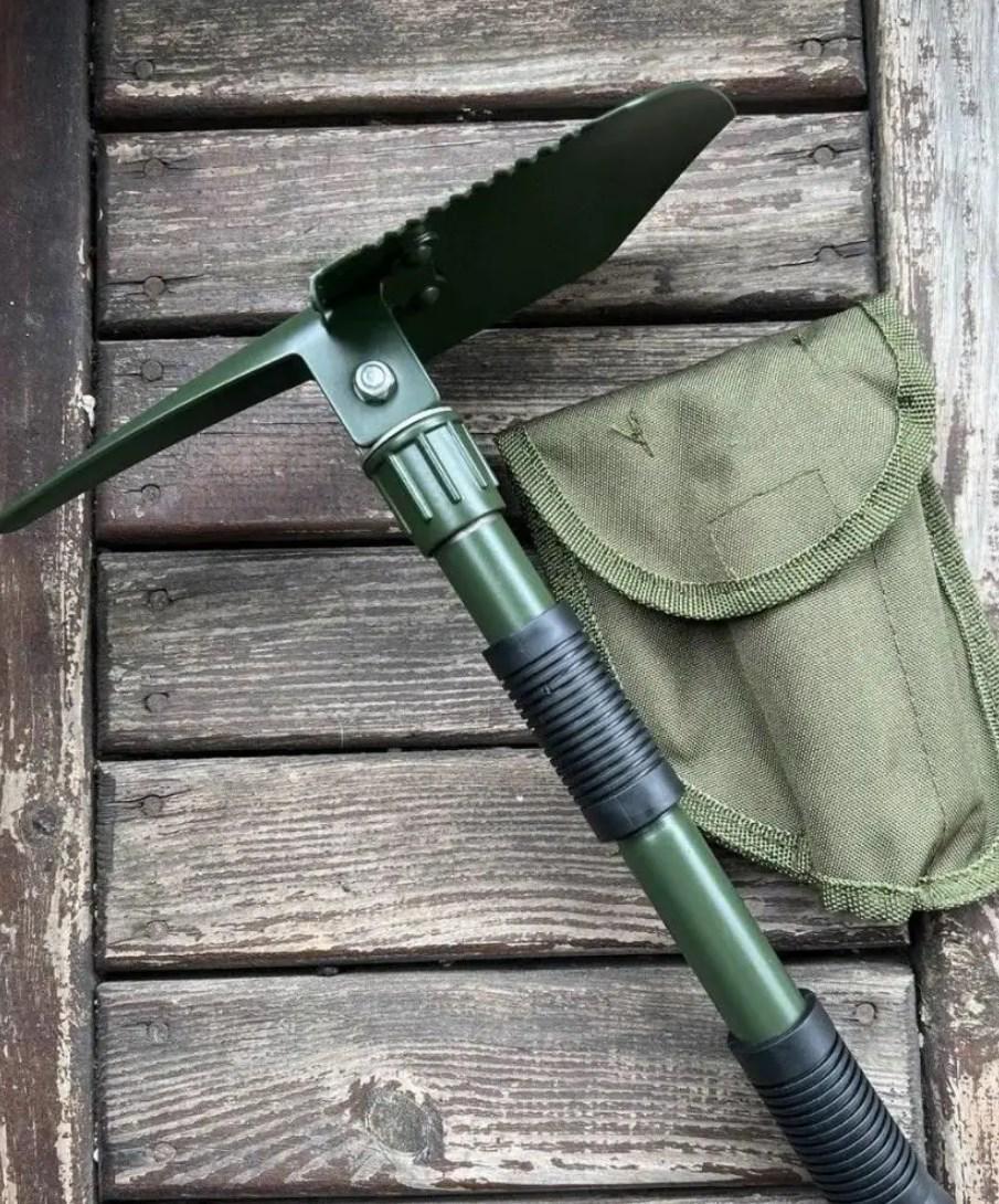 Лопата саперная складная Mil-Tec Mini с чехлом Olive (15525000) - фото 2 Лопата саперная складная Mil-Tec Mini с чехлом Olive (15525000) - фото 2