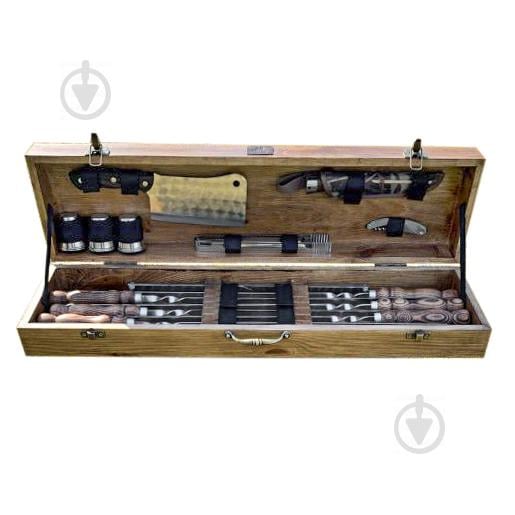 Набір шампурів Gorillas Market Лось Gorillas BBQ у дерев'яній коробці (hub_wPVb04623)