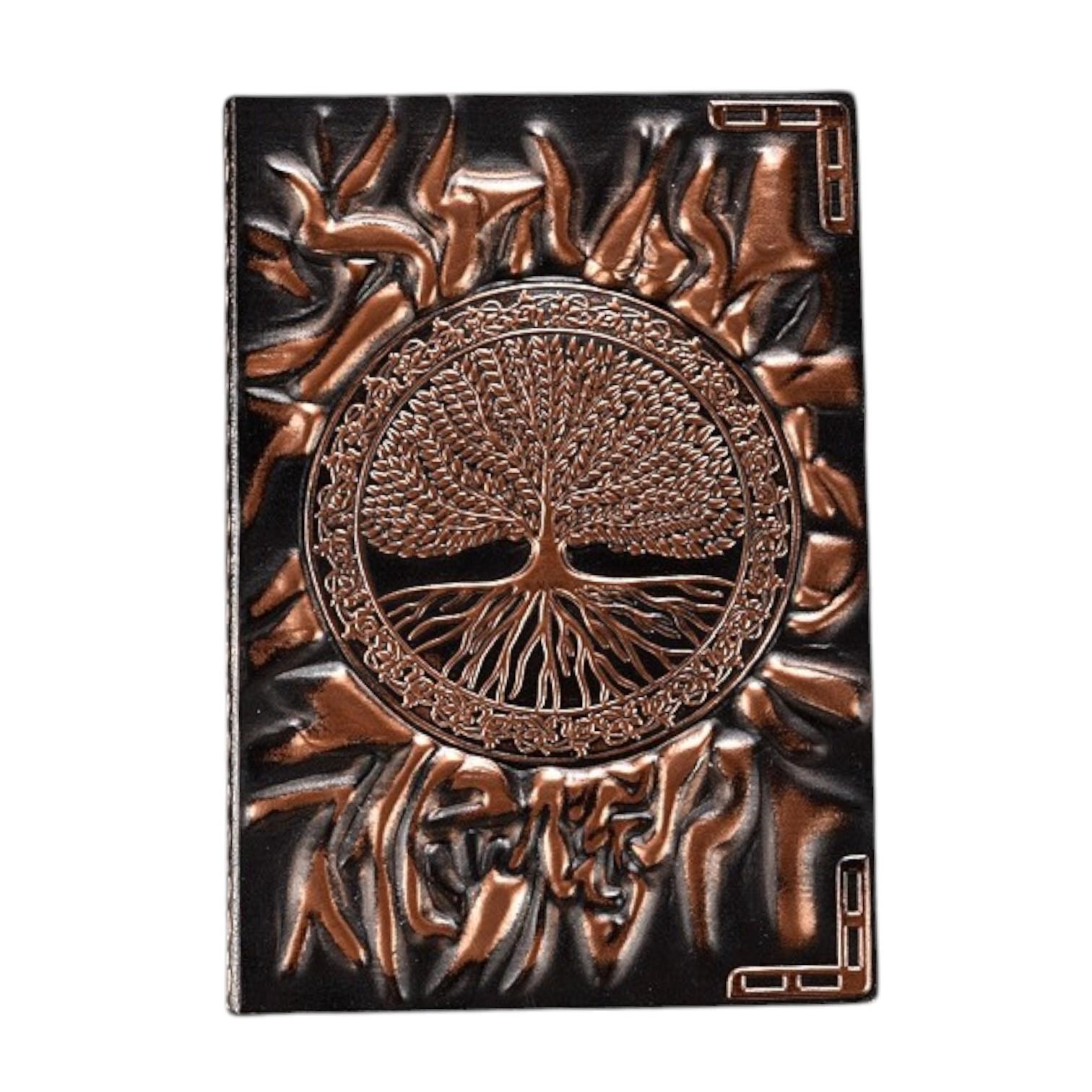 Блокнот Древо жизни тиснение золотое из искусственной кожи 21,5x14,5 см Черный (1654) Блокнот Древо жизни тиснение золотое из искусственной кожи 21,5x14,5 см Черный (1654)