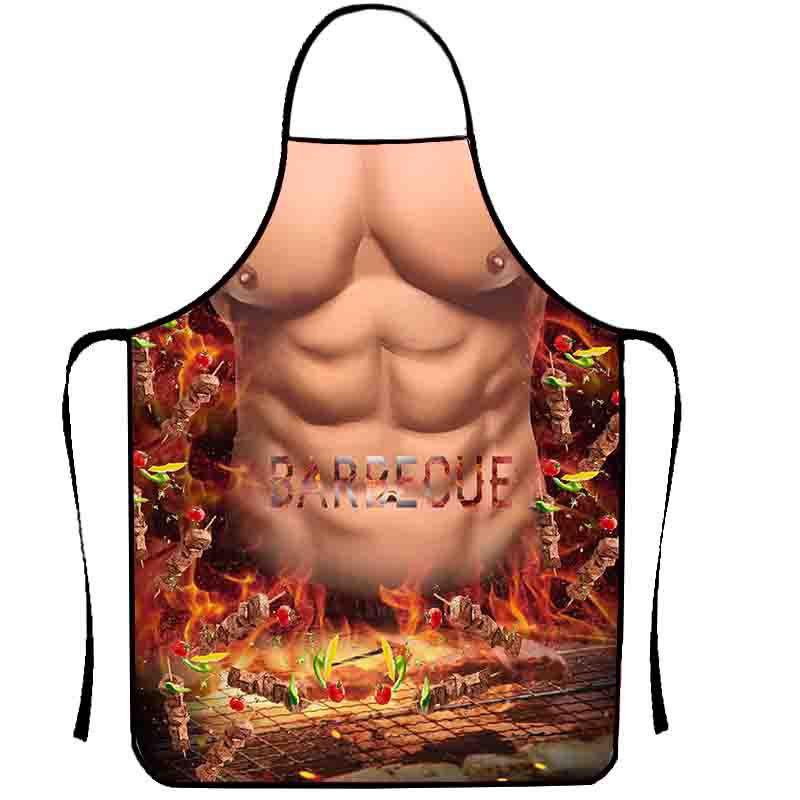 Фартук с приколом для мужчин Barbecue 80x60 см Разноцветный (50179)