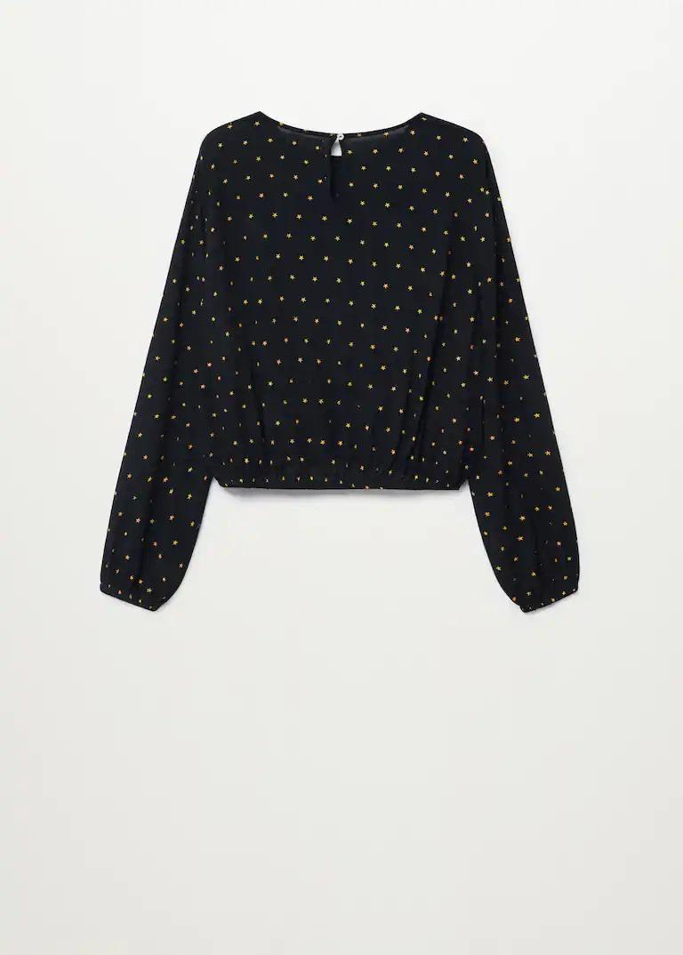 Блуза Mango з принтом M Black - фото 3 Блуза Mango з принтом M Black - фото 3