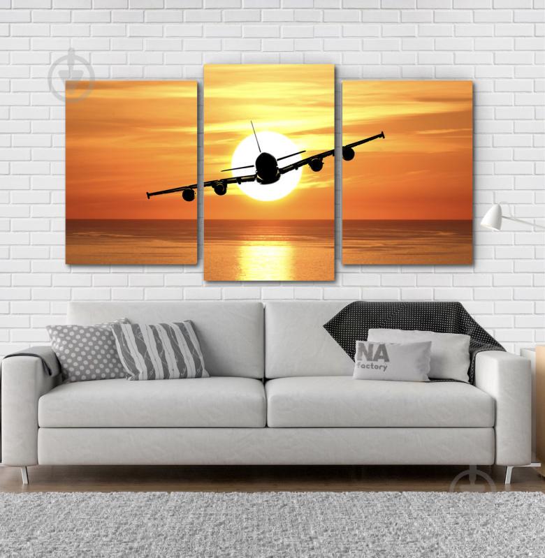 Модульна картина Poster-land Захід Літак Art-24_3