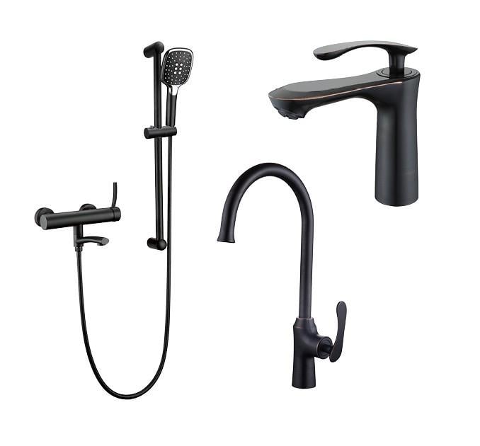 Набор смесителей для ванной Lambert 3в1 (LR68298)