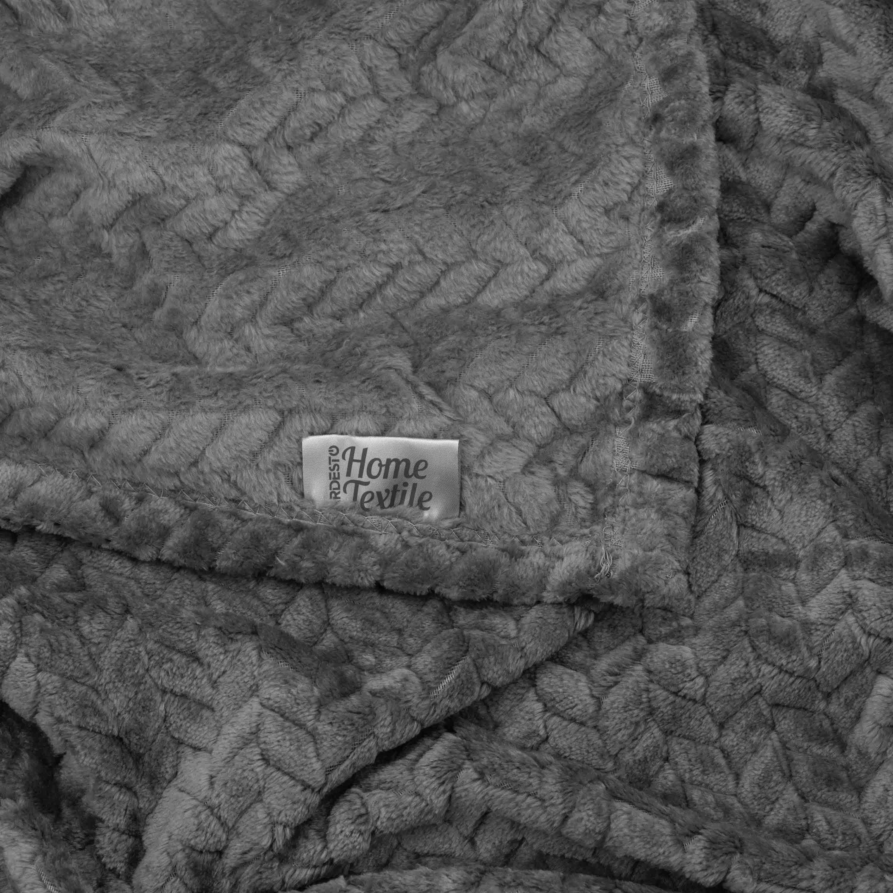 Плед Ardesto Jacquard Braid 160x200 см Сірий (ART0203JB) - фото 3