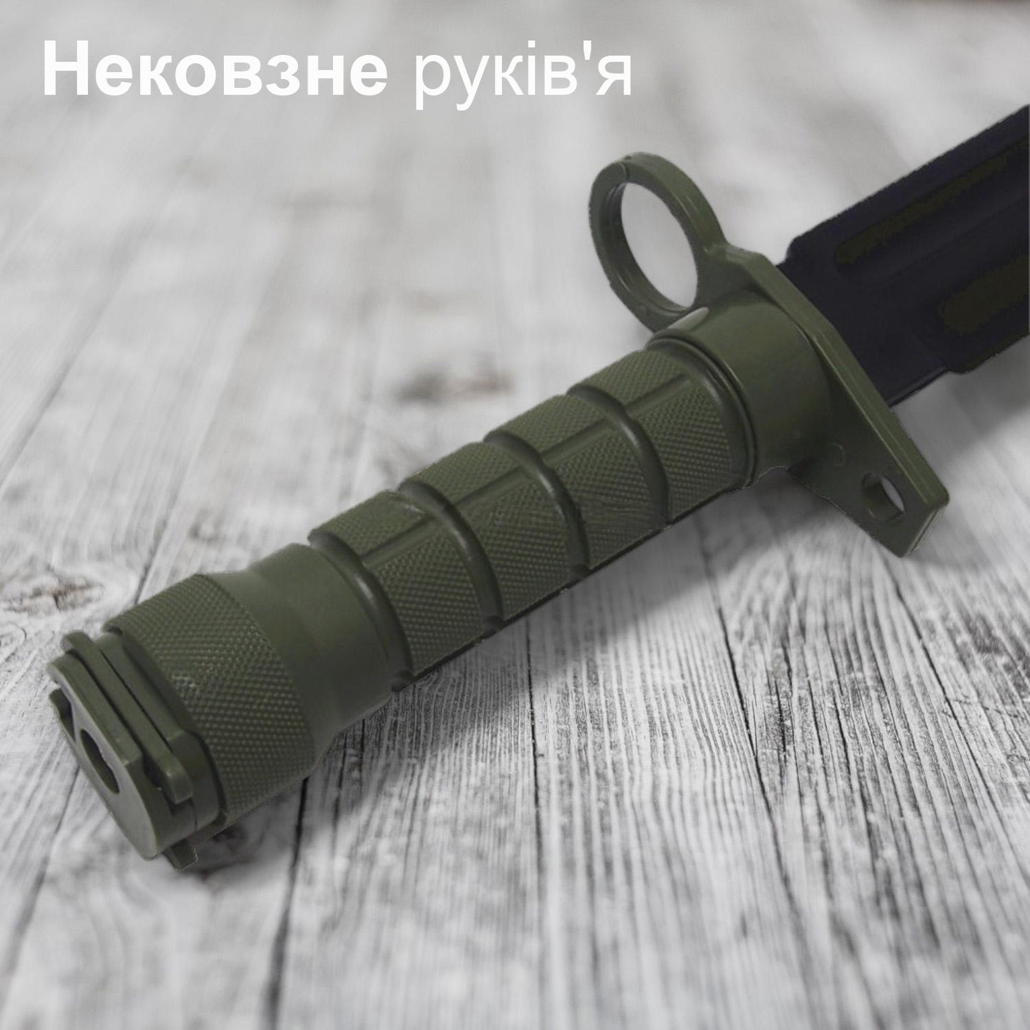 Ніж макет тренувальний GDragon гумовий Зелений (141_13_0_2) - фото 5