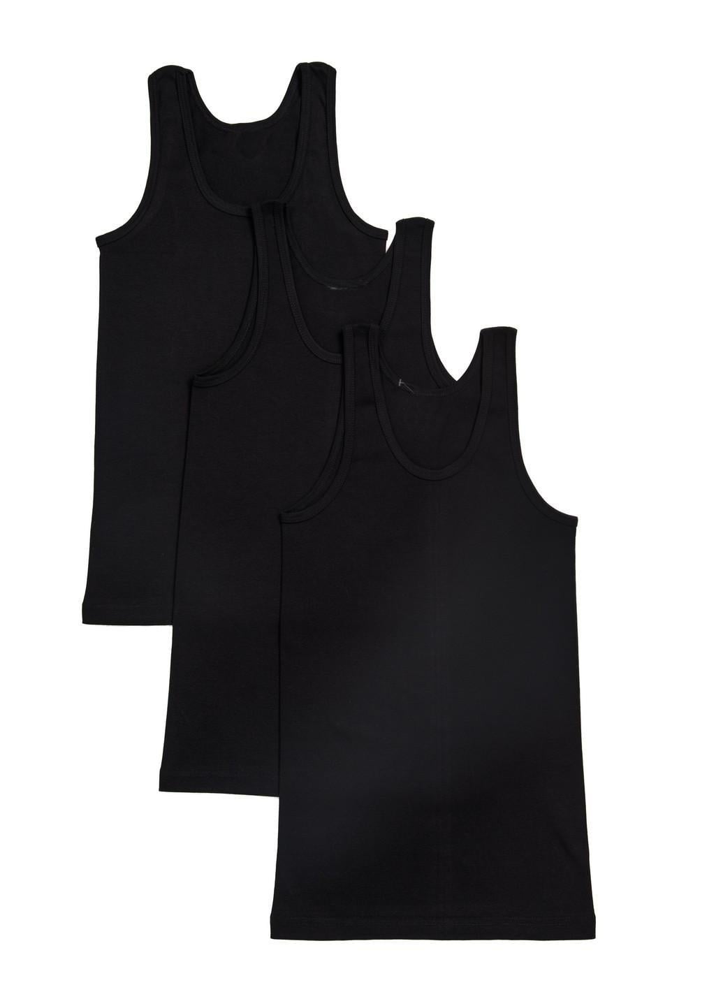 Сет мужских маек Наталюкс 2XL 3 шт. Черный (2111033290953)