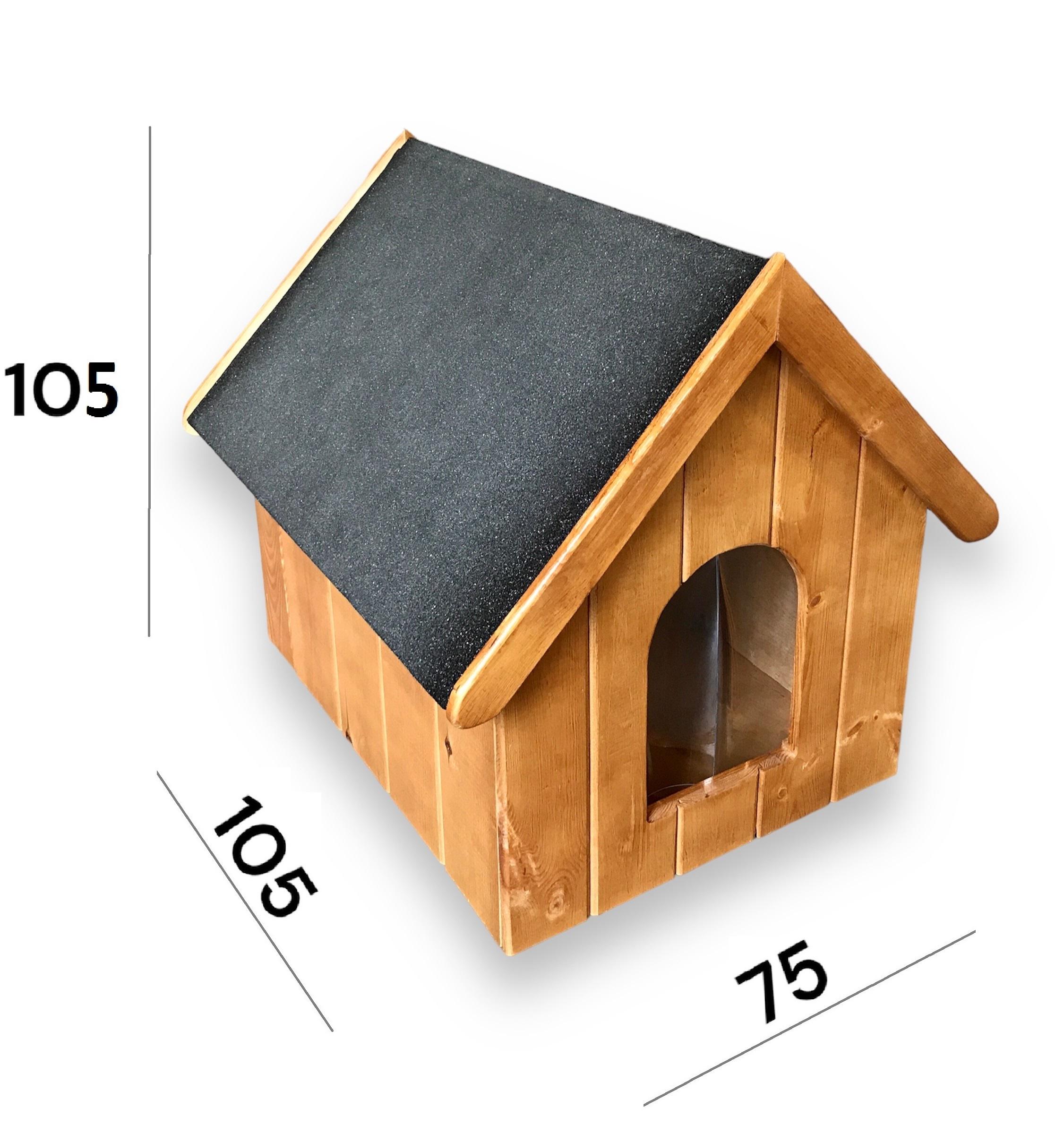 Будка для собаки Боніта комфорт фарбована утеплена 75х105х105 см (25214811) - фото 3 Будка для собаки Боніта комфорт фарбована утеплена 75х105х105 см (25214811) - фото 3