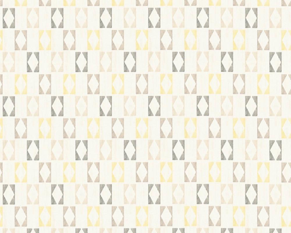 Обои виниловые на флизелиновой основе A.S.creation Bjorn 35118-4 Белый/Желтый